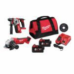 MILWAUKEE M18™ BHAG-502B POWERPACK 18V SET ΚΡΟΥΣΤΙΚΟ ΠΙΣΤΟΛΕΤΟ + ΓΩΝΙΑΚΟΣ ΤΡΟΧΟΣ ΒΑΡΕΩΣ ΤΥΠΟΥ Ø125 MM