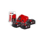 MILWAUKEE M18™ NRG-503 3 ΜΠΑΤΑΡΙΕΣ 18V 5.0 AH ΤΑΧΥΦΟΡΤΙΣΤΗΣ M12-18FC + M12™ 2.0 AH ΜΠΑΤΑΡΙΑ ΔΩΡΟ