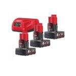 MILWAUKEE M12™ NRG-603 3 ΜΠΑΤΑΡΙΕΣ 12V 6.0 AH ΦΟΡΤΙΣΤΗΣ C12 C