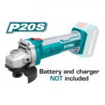 TOTAL ΓΩΝΙΑΚΟΣ ΛΕΙΑΝΤΗΡΑΣ ΜΠΑΤΑΡΙΑΣ ΛΙΘΙΟΥ 20V / 115mm (TAGLI1151)